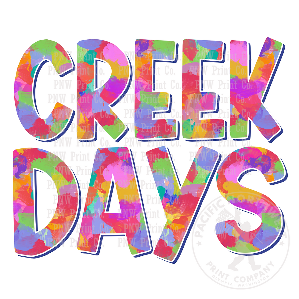 UV DTF Decal Transfer - Creek Days