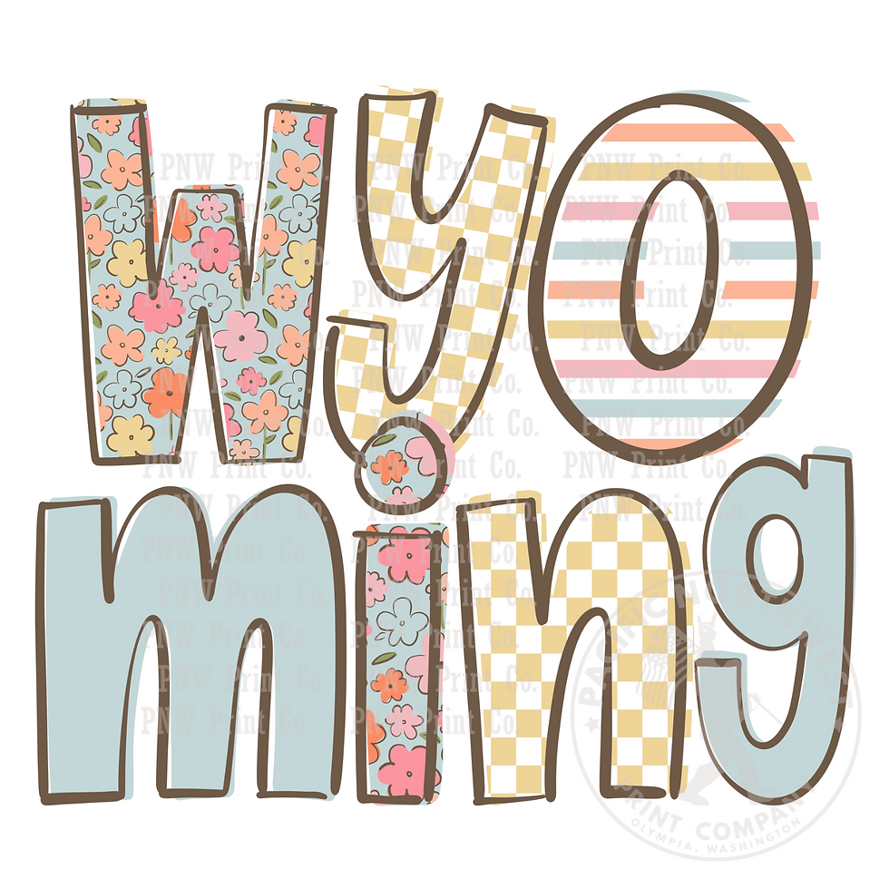 Doodle Loo Wyoming-DTF Transfer