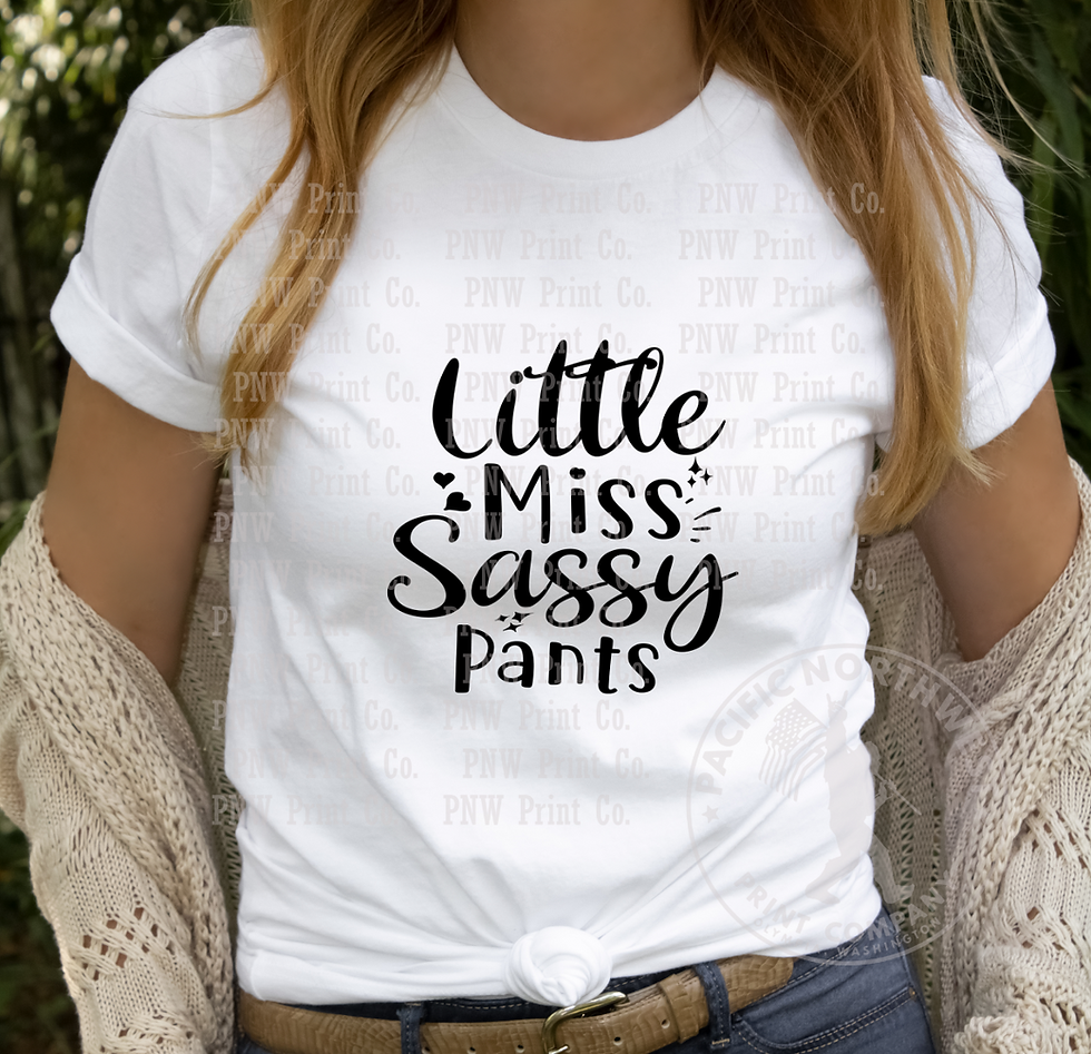 Thumbnail: Little Miss Sassy Pants-DTF Transfer