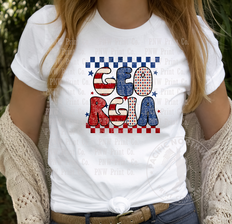 Thumbnail: Patriotic Georgia-DTF Transfer