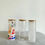 Thumbnail: 25-PACK: 25 oz Clear Sublimation Glass Skinny Tumbler with Bamboo Lid