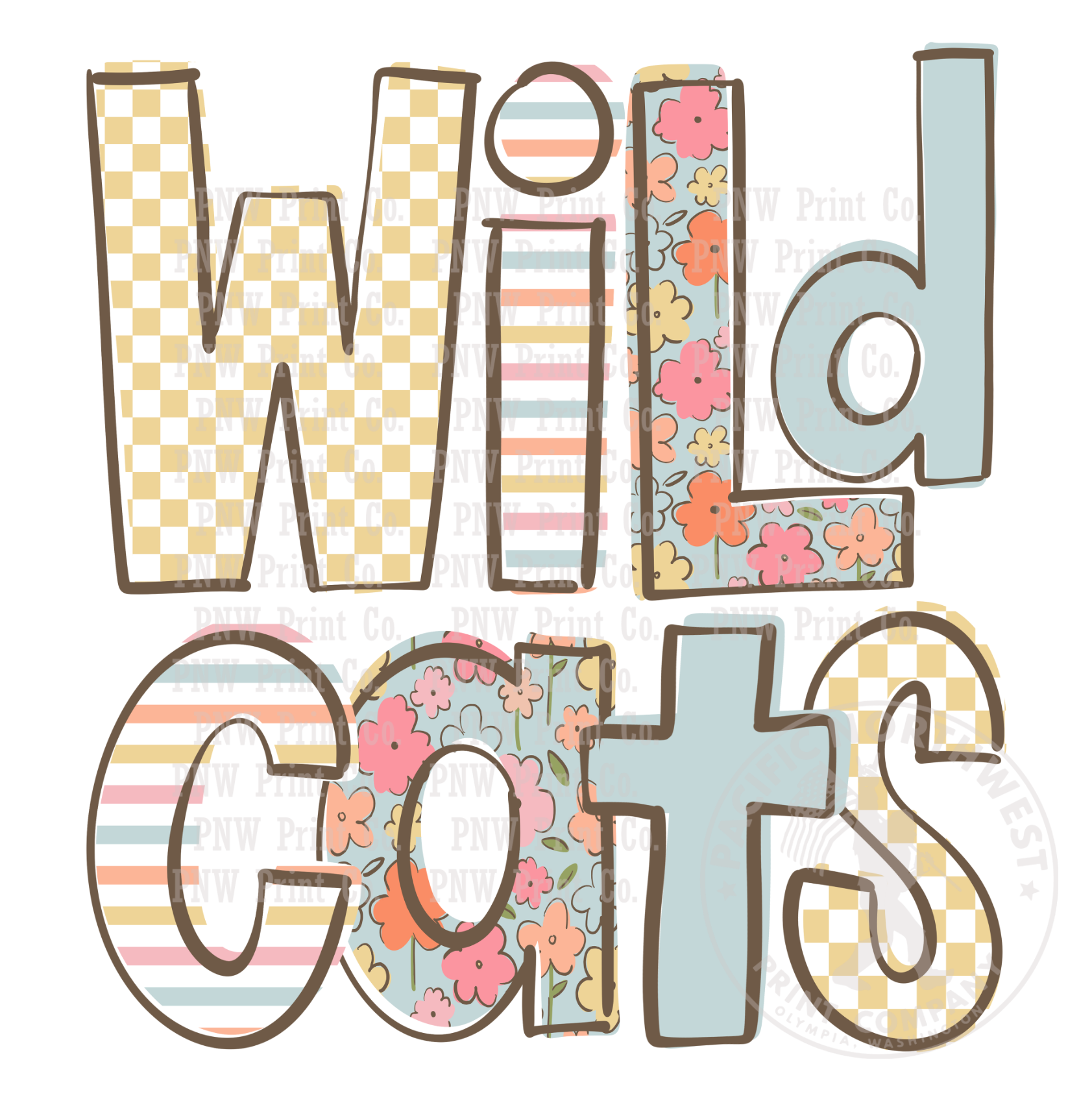 Doodle Loo Wild Cats-DTF Transfer