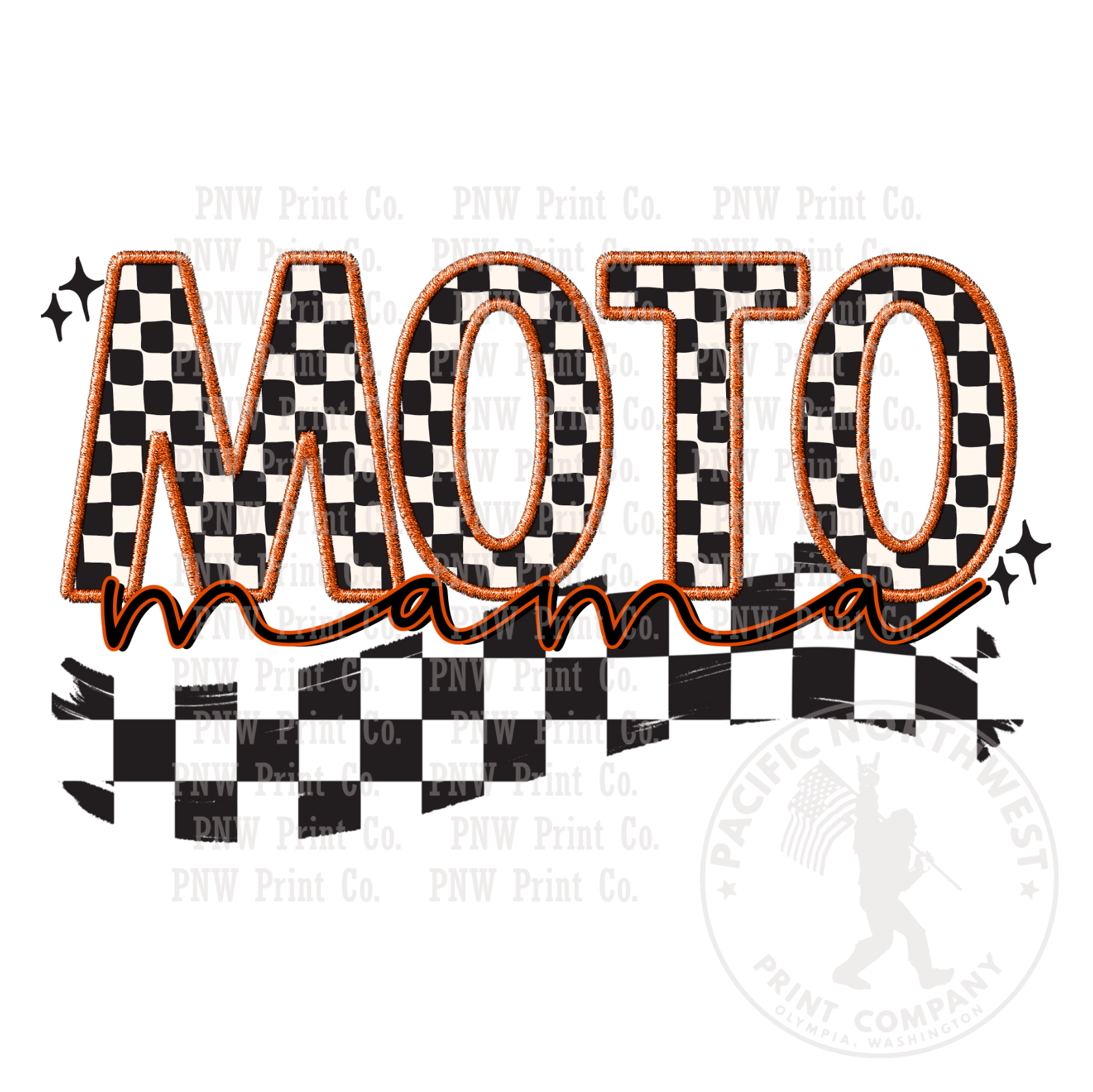 Moto Mama Orange-DTF Transfer