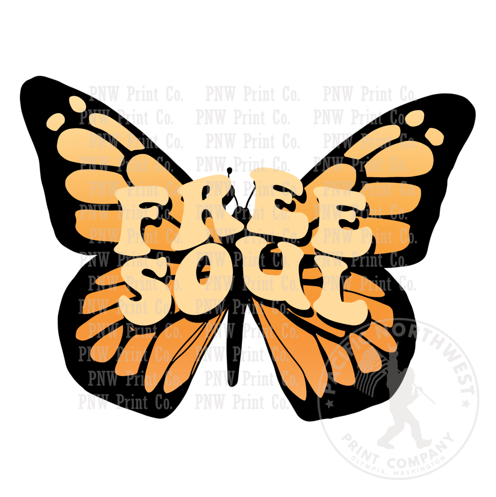 Free Soul Butterfly-DTF Transfer