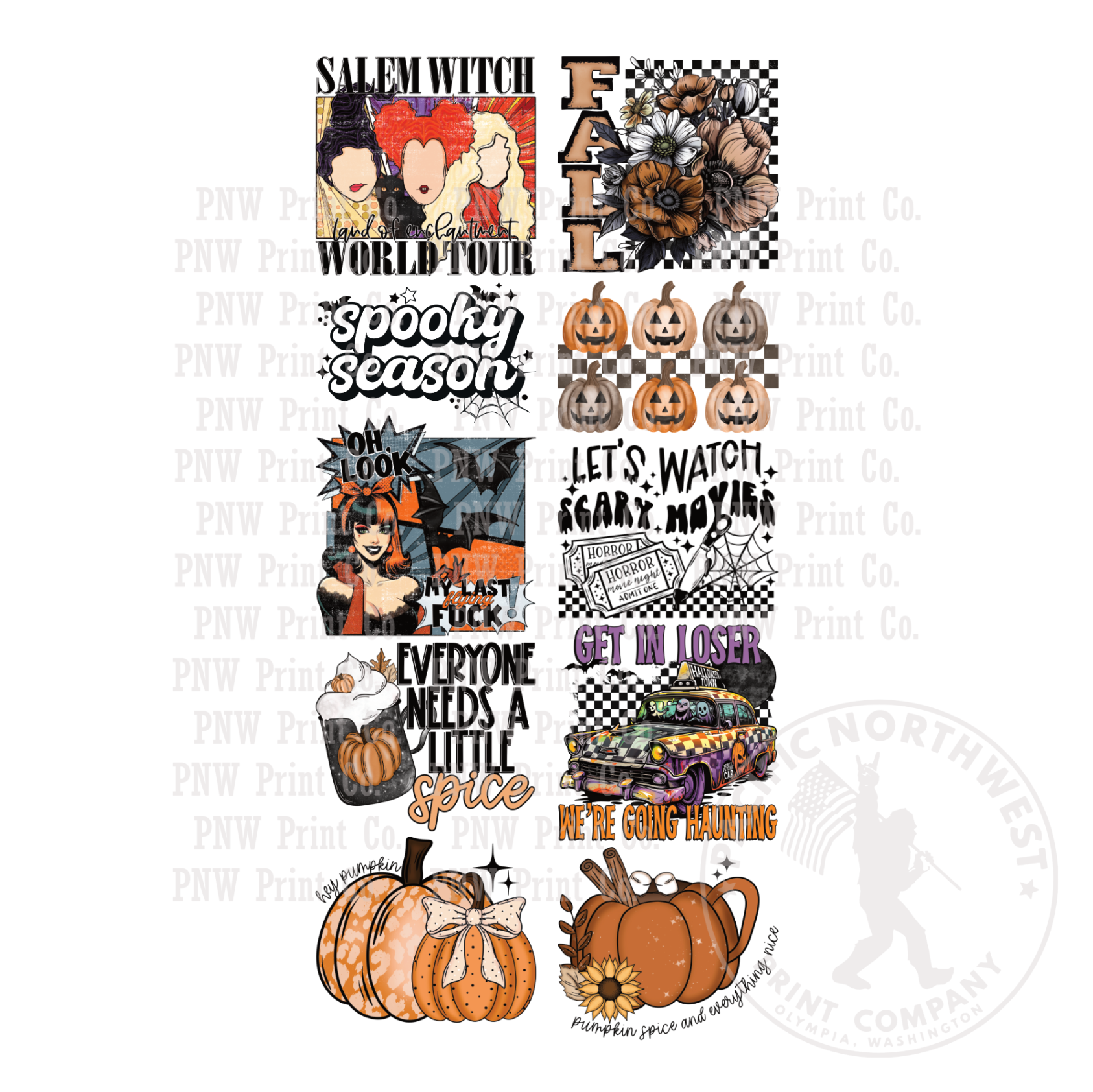 Pre-Made Gang Sheet: Spooky Season #3