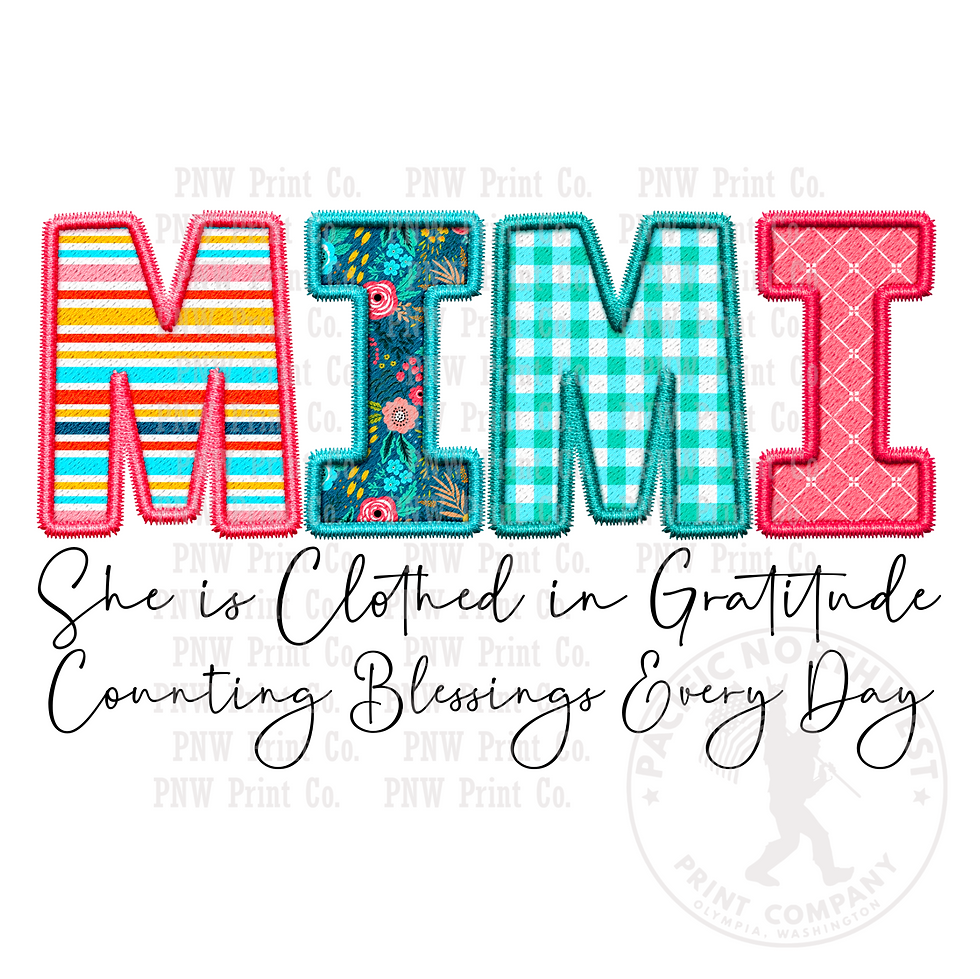 Mimi Clothed In Gratitude-DTF Transfer
