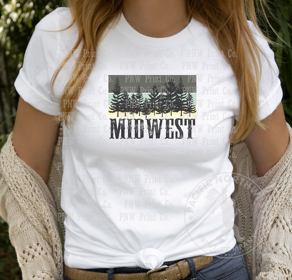 Thumbnail: Yellow Midwest-DTF Transfer