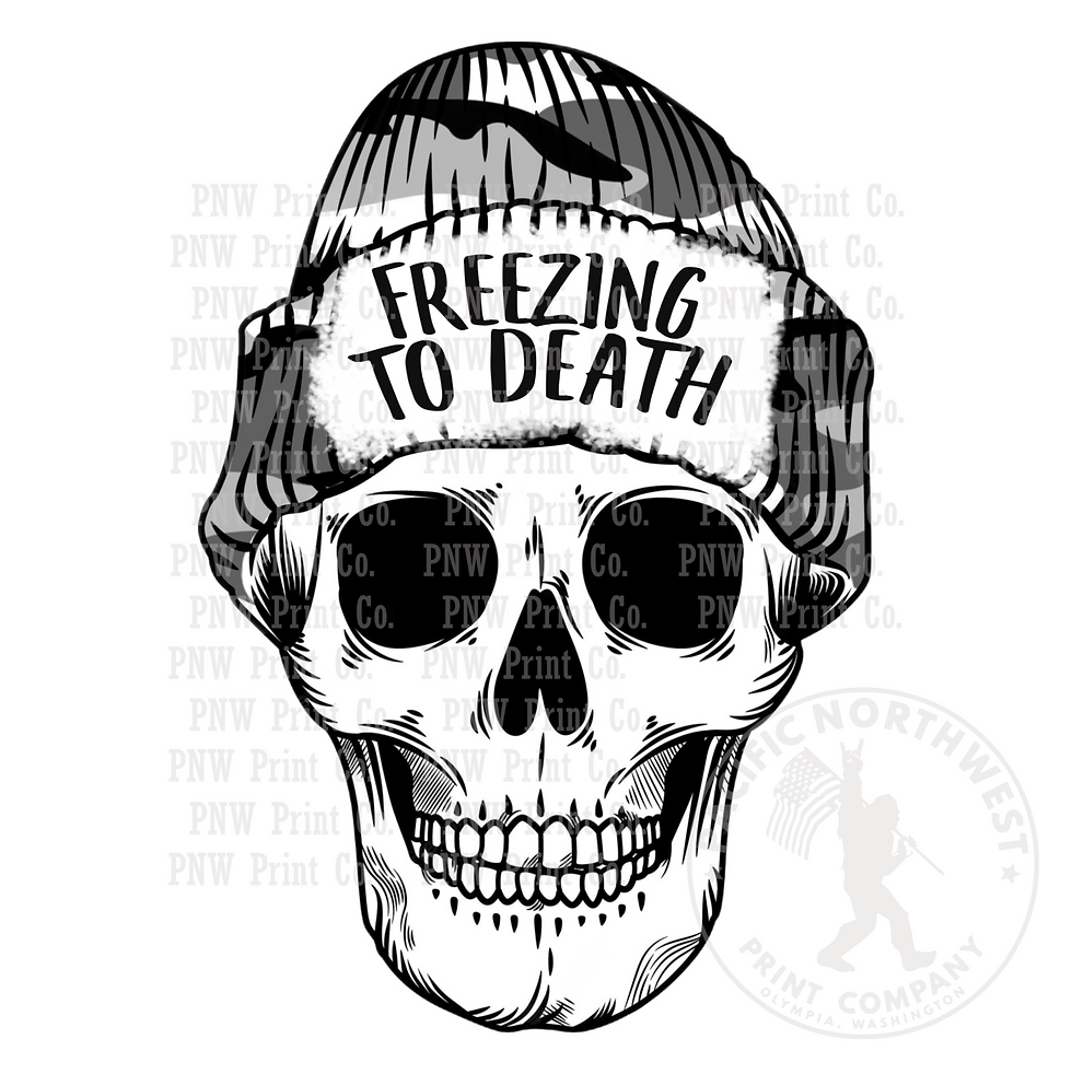 UV DTF Decal Transfer -Freezing To Death 2