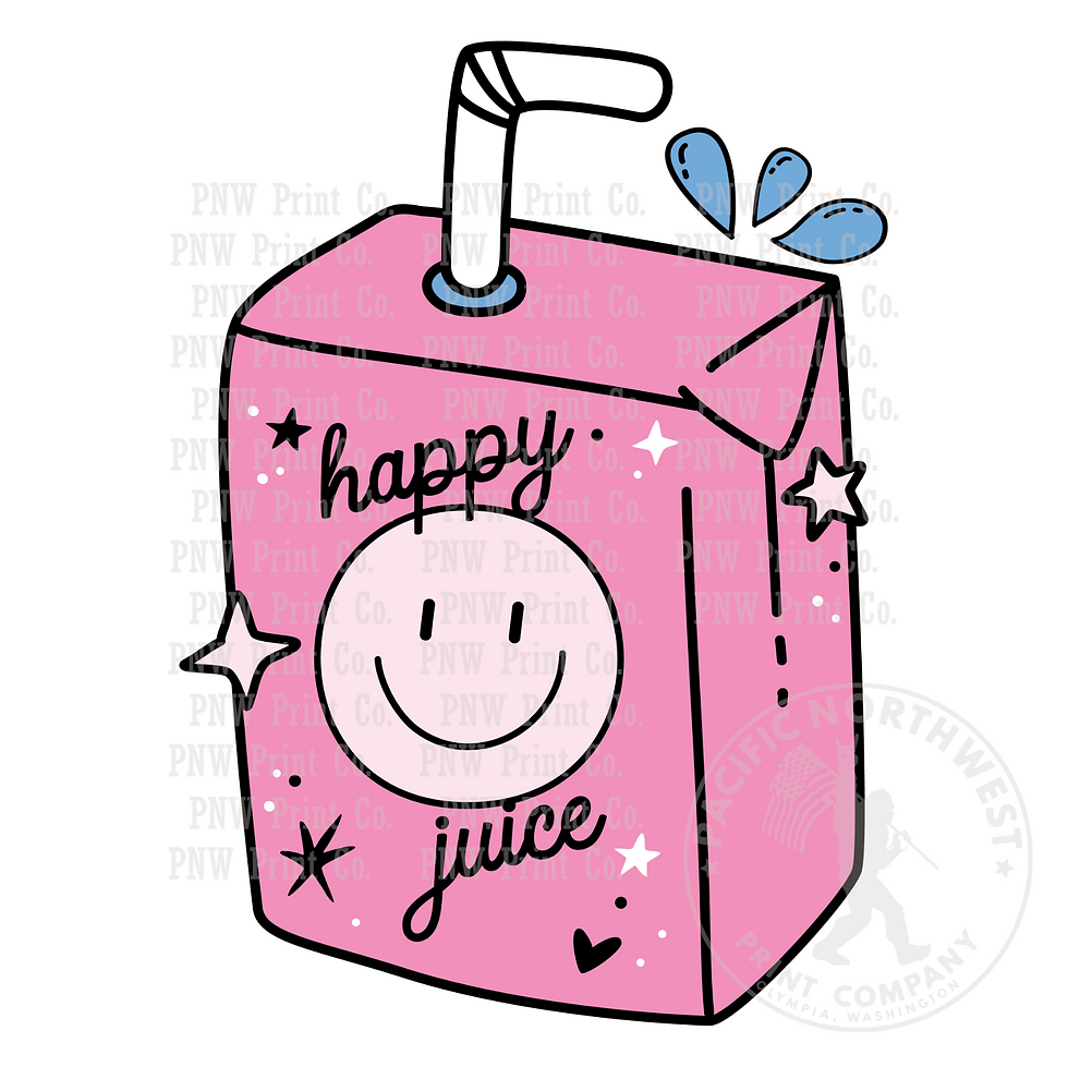 UV DTF Decal Transfer - Happy Juice