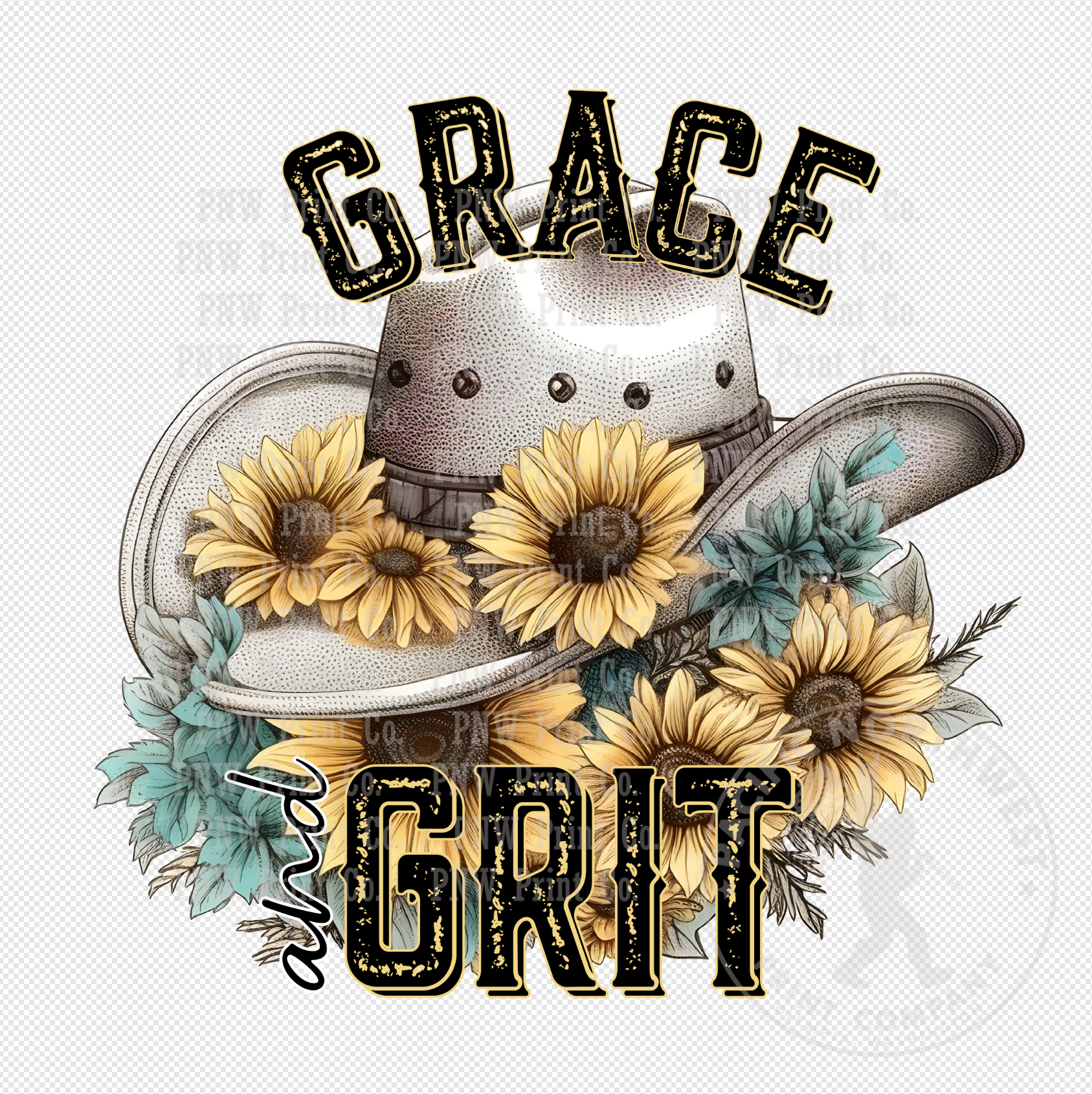 Grace And Grit-DTF Transfer