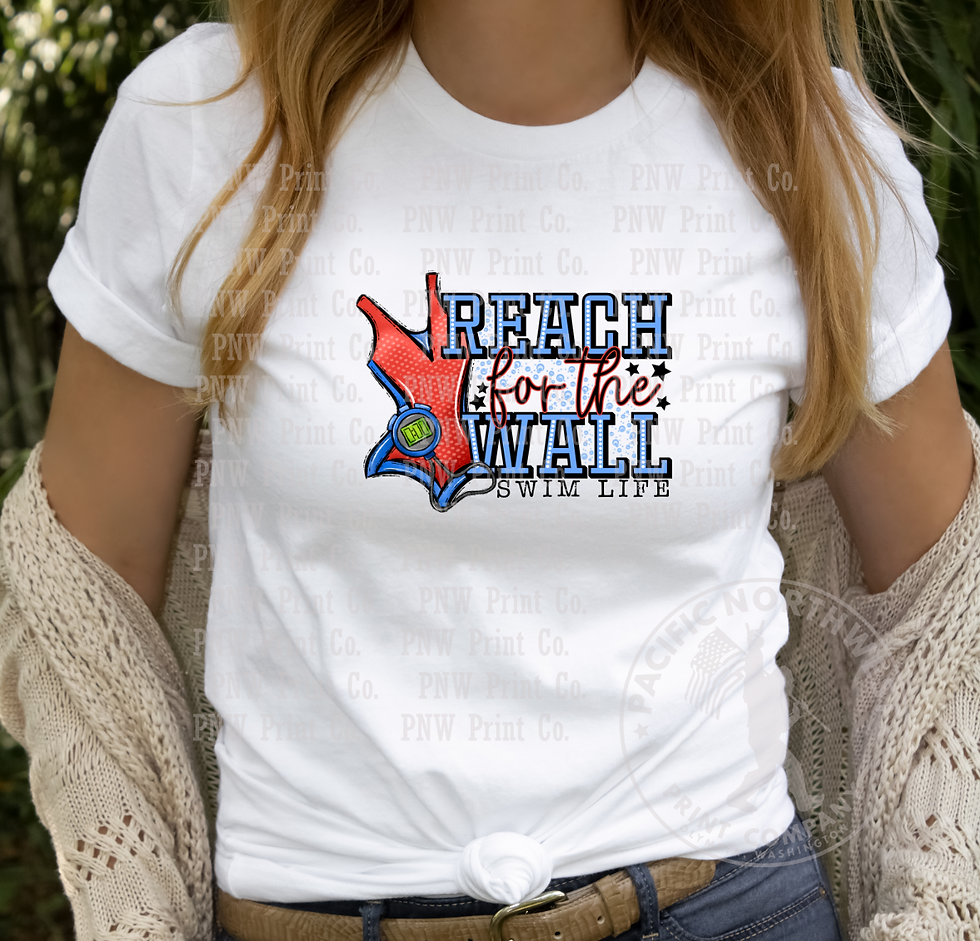 Thumbnail: Reach For The Wall Swim Life-DTF Transfer