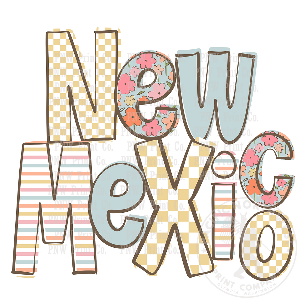 Doodle Loo New Mexico-DTF Transfer