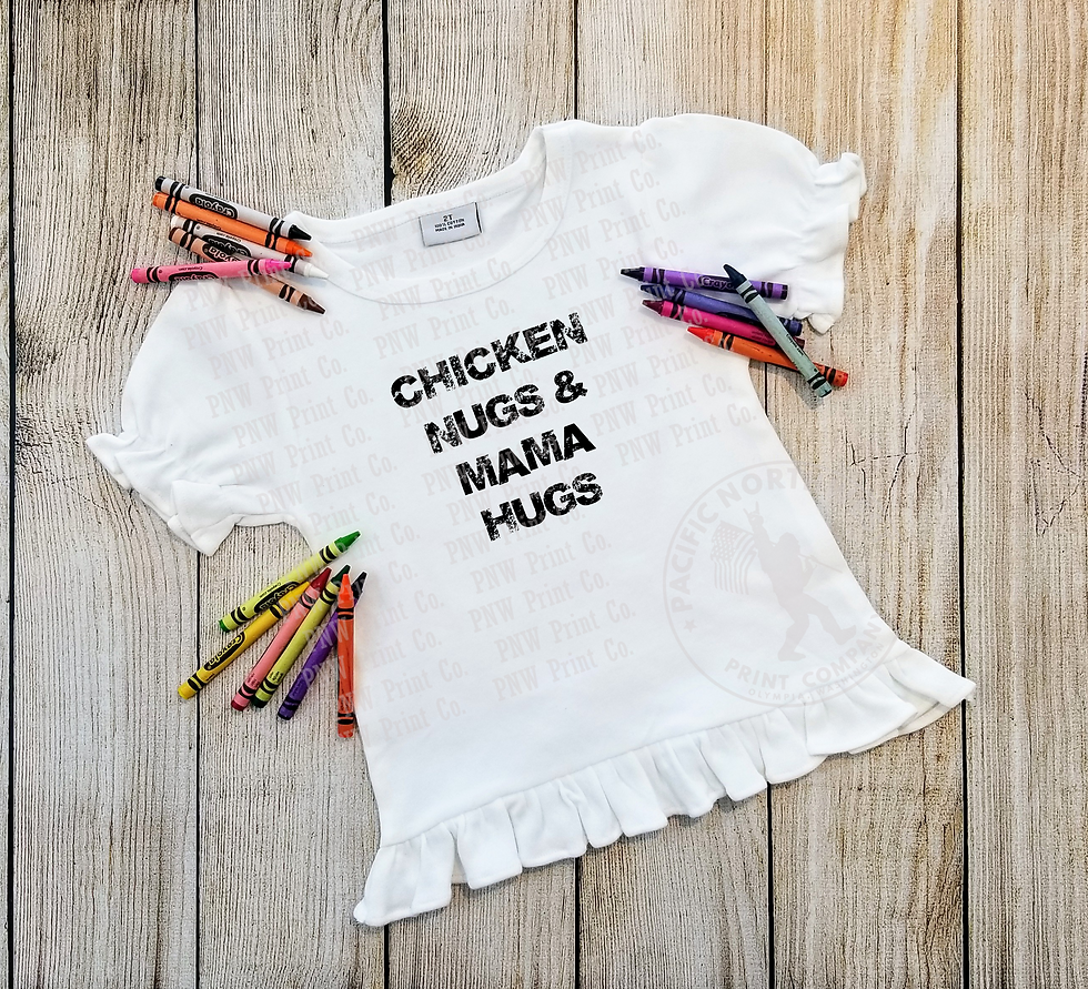 Thumbnail: Chicken Nugs And Mama Hugs-DTF Transfer