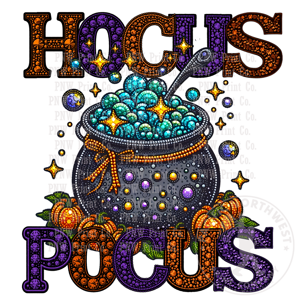 UV DTF Decal Transfer -Hocus Pocus