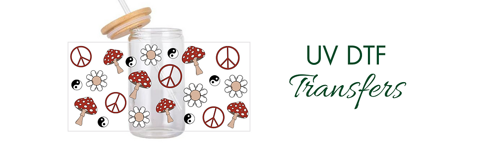 Order your UV DTF Transfers from PNW Print Co - small business located in Pacific Northwest