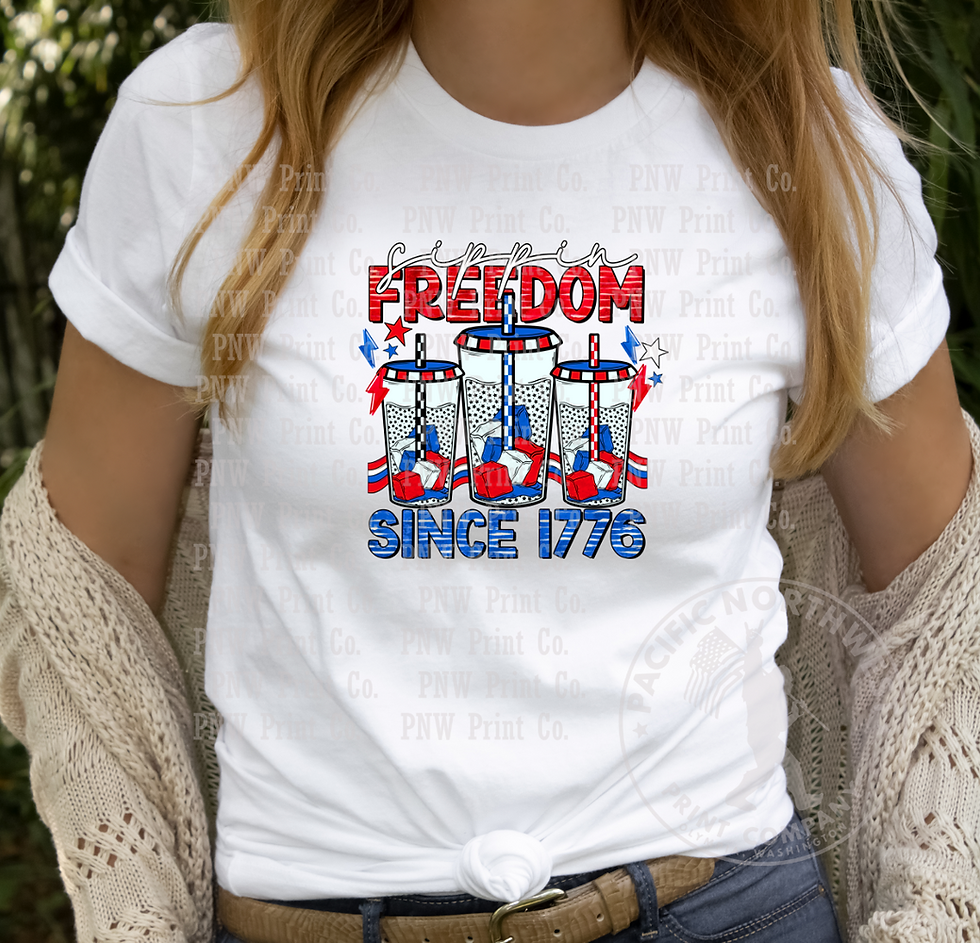 Thumbnail: Sippin Freedom-DTF Transfer