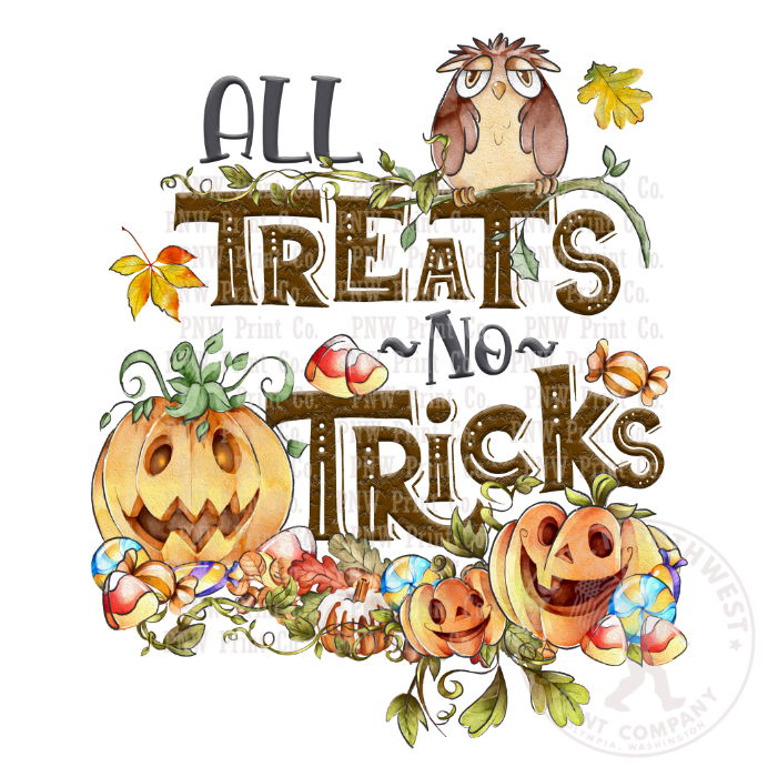 SS All Treats No Tricks - DTF Transfer