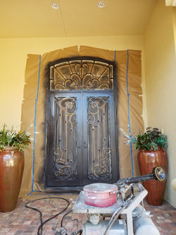 Electrostatic Painting Steel Door Fort Myers Florida