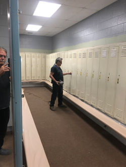 Prepping YMCA Lockers Muncie Indiana