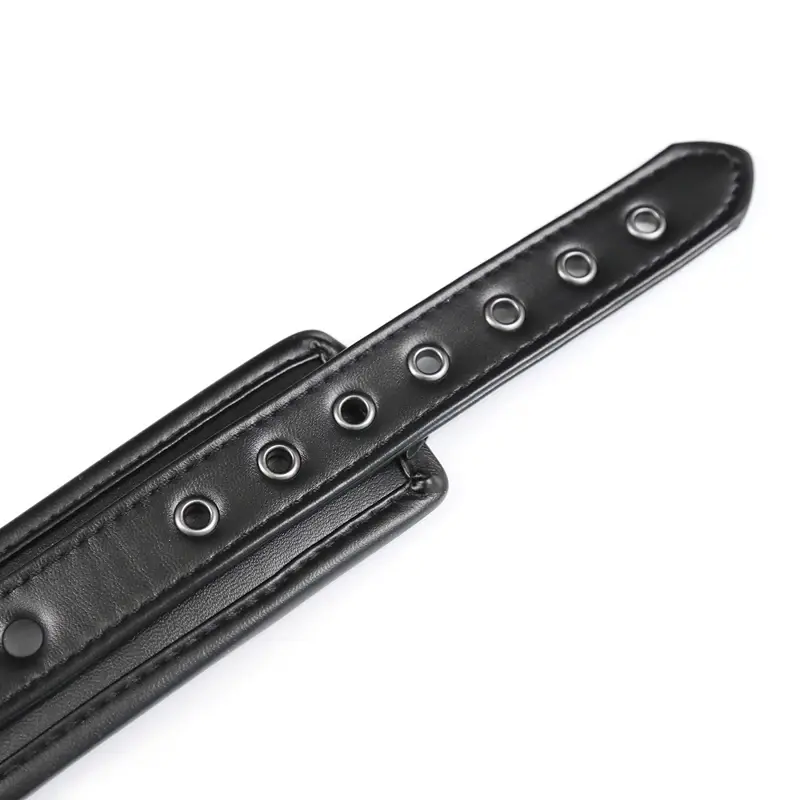 Thumbnail: Black Bdsm Bondage Set 3pcs Restraints Collars Ankle Cuff Handcuffs