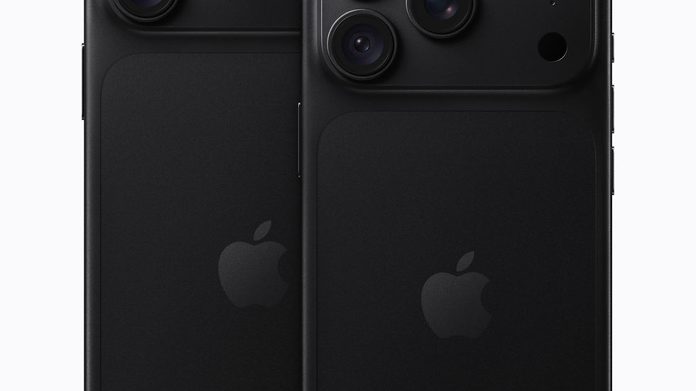 iPhone 18 Pro Max et iPhone 18 Pro — Noir