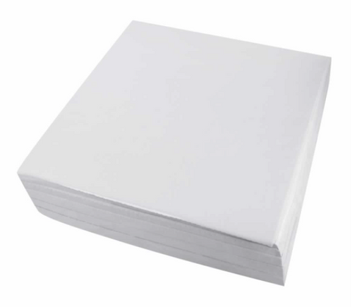 Heavy Weight Cut-Away - Backing Squares 15" x 16"; 250 Pack - White - 3.0oz