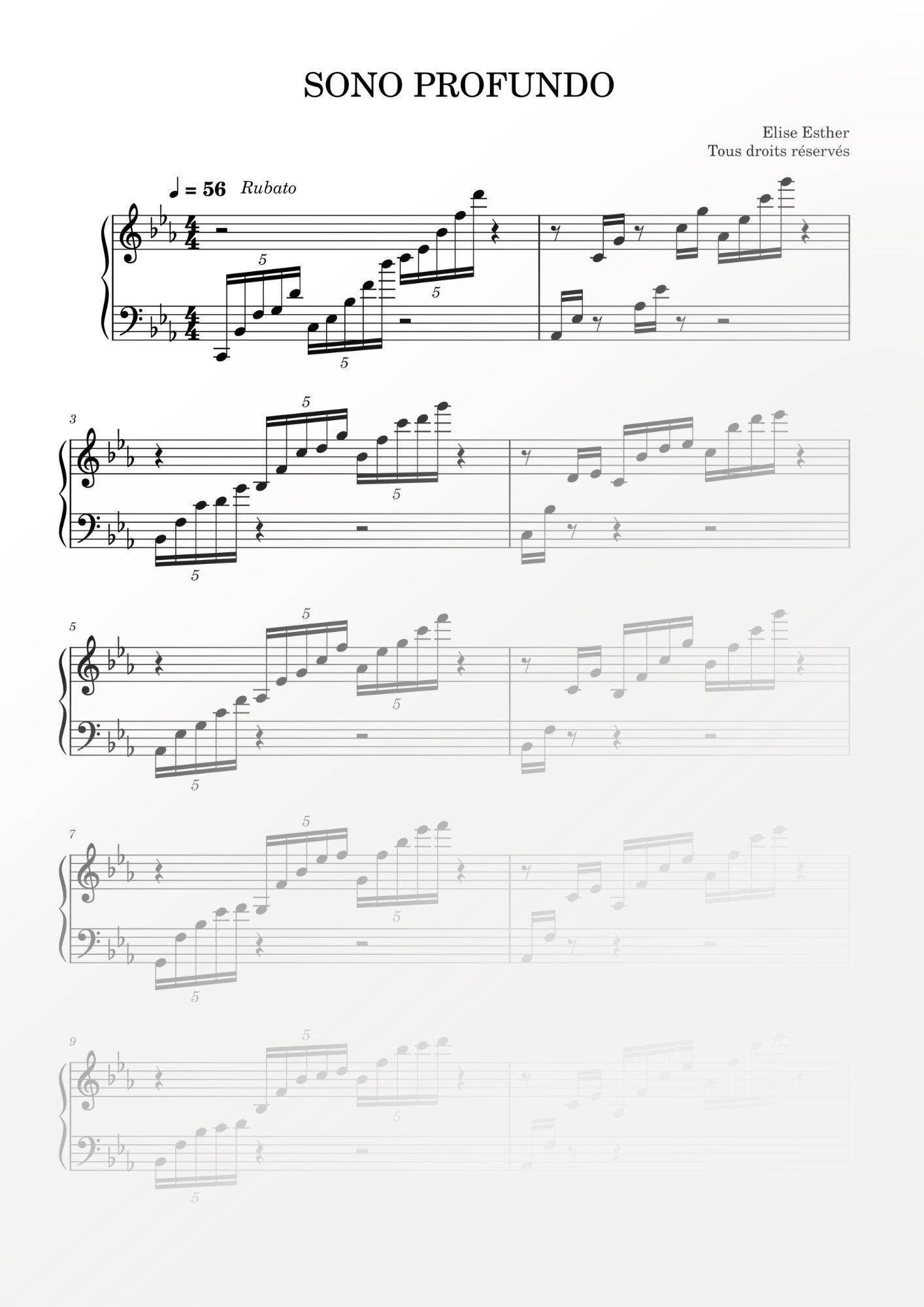 SONO PROFUNDO - partition digitale