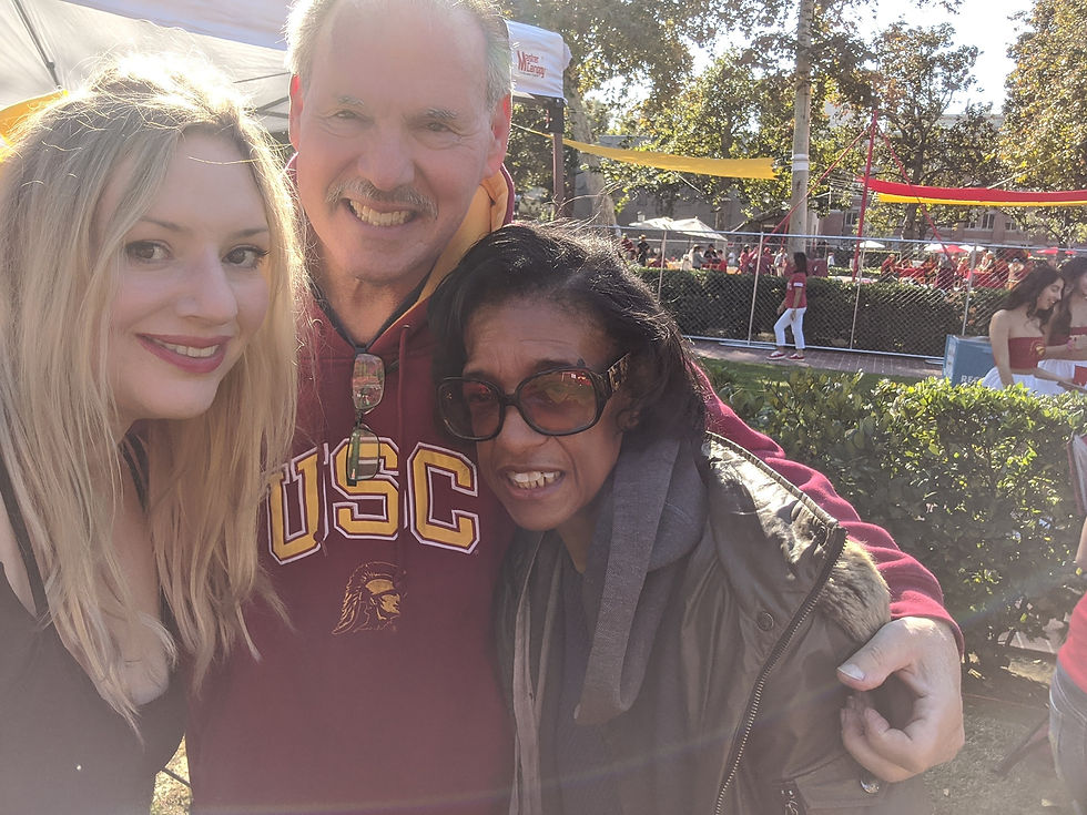 Team members Cedar, Fred and Jackie at USC