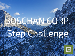 It's challenge time! Boschan Corp. team members will be racing to the top Mt. Everest via pedome
