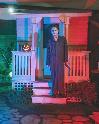 Michael Myers exhibit at Tom Devlins Monster Museum