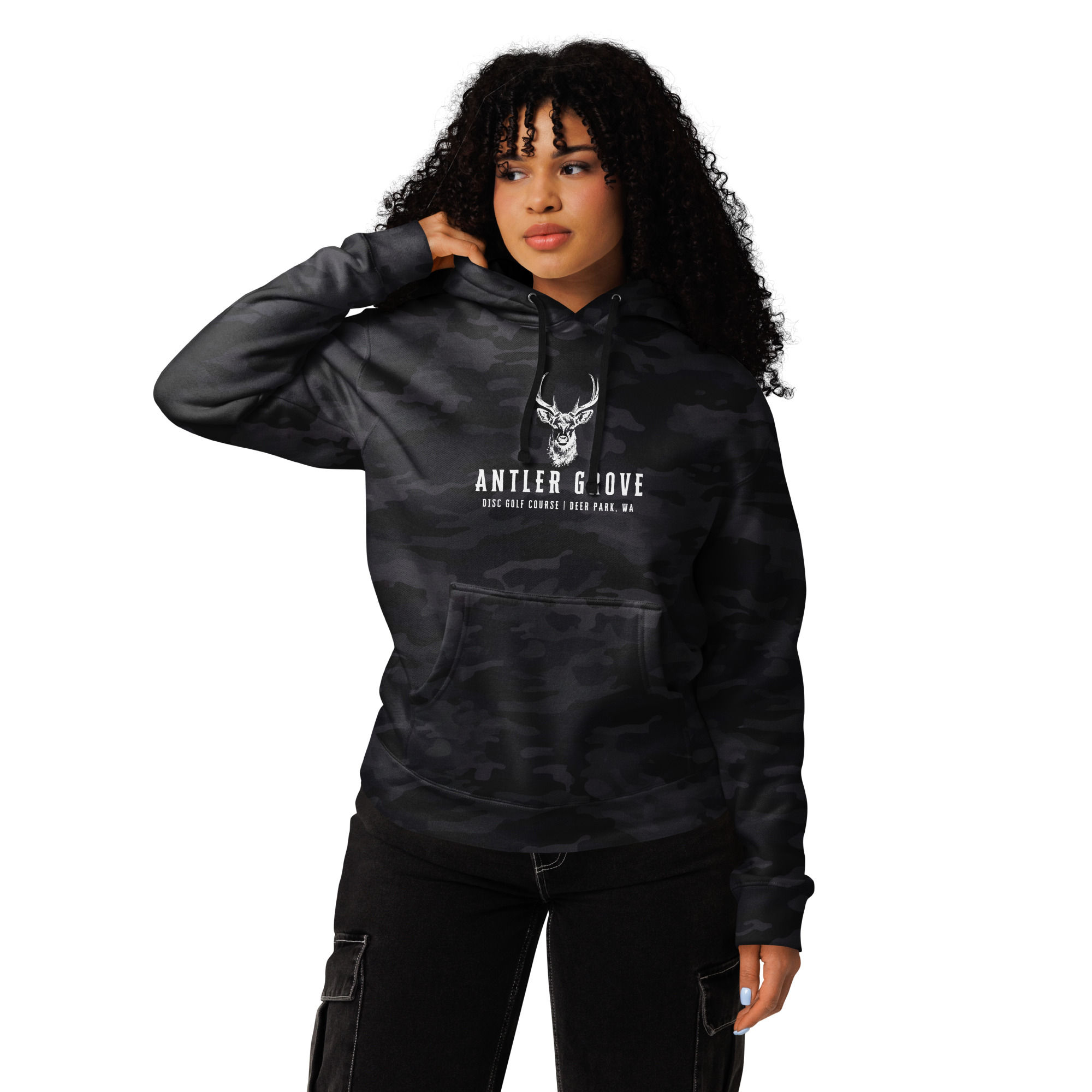 Unisex Heavyweight Hooded Sweatshirt | AG White on Camo