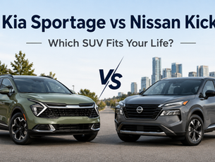 Comparing the Kia Sportage vs Nissan Kicks? Here’s how these SUVs differ for space, comfort, fuel economy, AWD confidence, family use, and financing in Southern Ontario. Shopping for a small SUV can feel simple at first — until you compare two vehicles that serve different kinds of drivers. The Kia Sportage vs Nissan Kicks comparison is a good example. Both are popular SUV-style choices, but they are not the same size, and they do not solve the same problems.