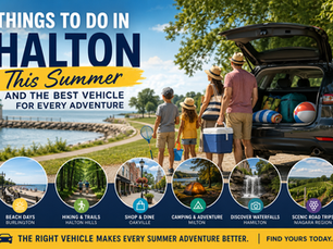 Discover the best things to do in Halton this summer and learn which vehicle is best suited for every adventure. From beaches and hiking to camping and scenic road trips, find the perfect vehicle for your summer lifestyle.