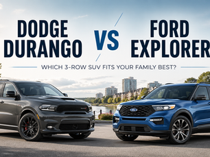 Dodge Durango vs Ford Explorer: Which Three-Row SUV Makes More Sense for Burlington Drivers?