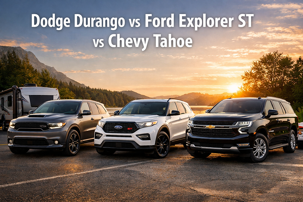 Dodge Durango vs Ford Explorer ST vs Chevy Tahoe: Which Three-Row SUV Fits Your Life Best in Burlington?