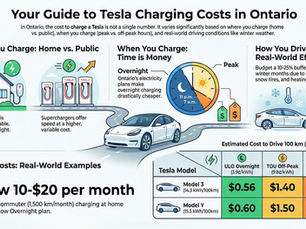 How Much Does It Cost to Charge a Tesla in Ontario? (Burlington & GTA-West Guide)