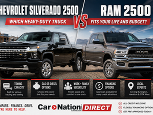 Comparing the Chevrolet Silverado 2500 vs Ram 2500 for towing, work use, family comfort, diesel power, and truck financing in Burlington, Hamilton, Oakville, Milton, and GTA West. Buying a heavy-duty truck is not just about horsepower. It is about what the truck needs to do every week: tow a trailer, carry tools, handle winter roads, fit the family, and still make sense in your monthly budget.