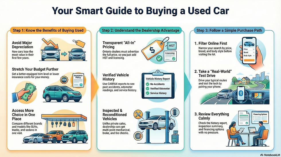If you’re searching for used cars in Burlington, you’re not alone. Between higher new-vehicle prices and rising living costs, more drivers are looking for smart, reliable pre-owned options that still feel modern and safe.



Unique Chrysler Dodge Jeep RAM, located at 915 Walkers Line in Burlington, is known for new Chrysler, Dodge, Jeep, and Ram models—but what surprises many shoppers is just how deep our used inventory goes, including brands like Toyota, Honda, BMW, Audi, Volkswagen, Subaru, Mercedes-Benz, and more.

Whether you’re commuting along the QEW, driving kids to arenas, or cruising in from Oakville for a weekend test drive, this guide will walk you through how to shop used confidently and how to make the most of our online Vehicles for Sale in Burlington page.