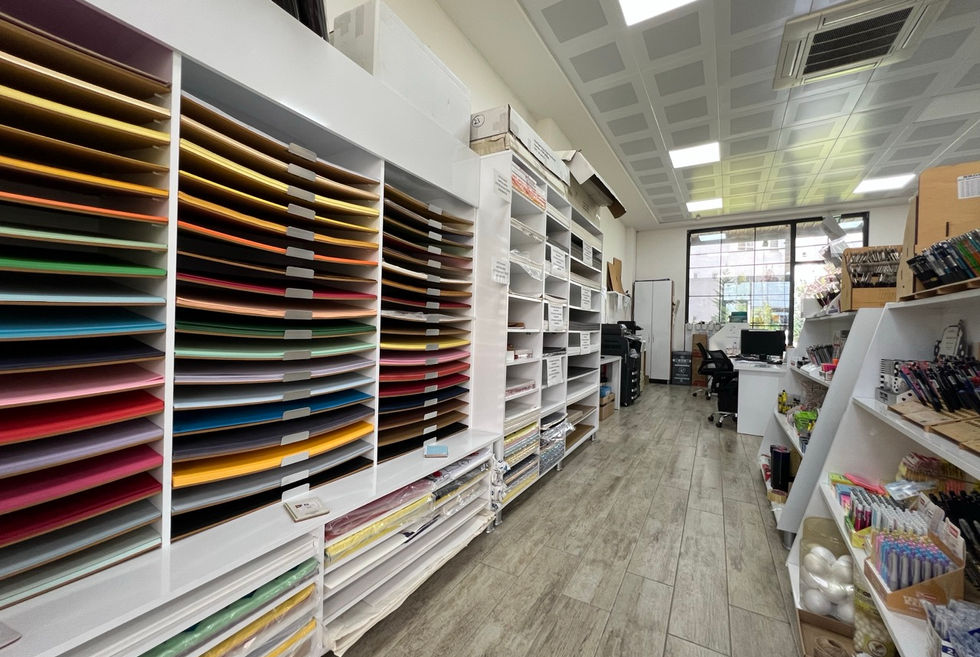 stationery shop interior and products ALKU campus Kestel Alanya
