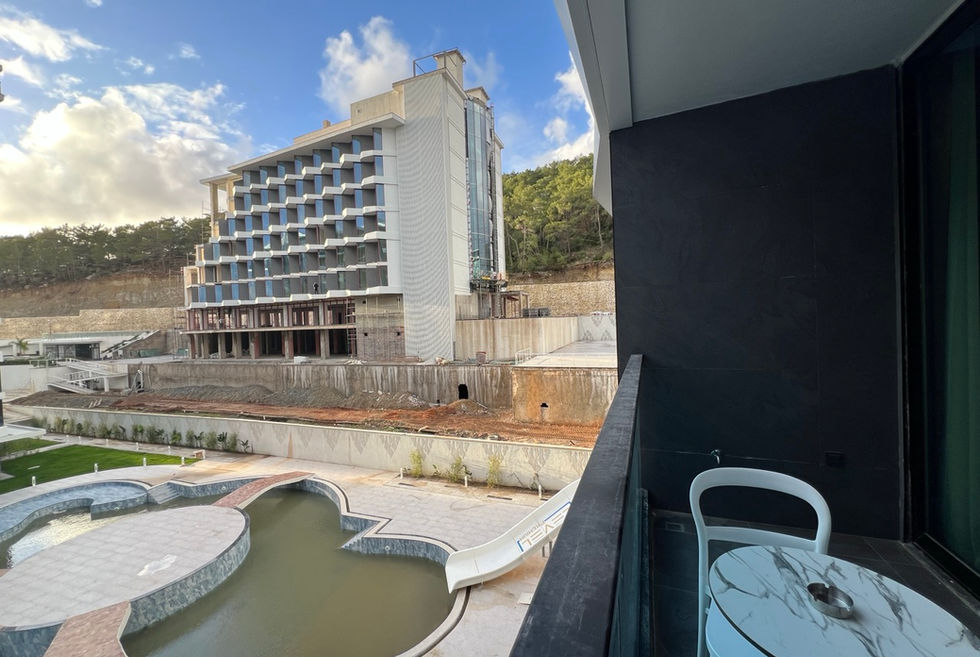 furnished 1+1 apartment interior in Exclusive New Level Premium Avsallar Alanya