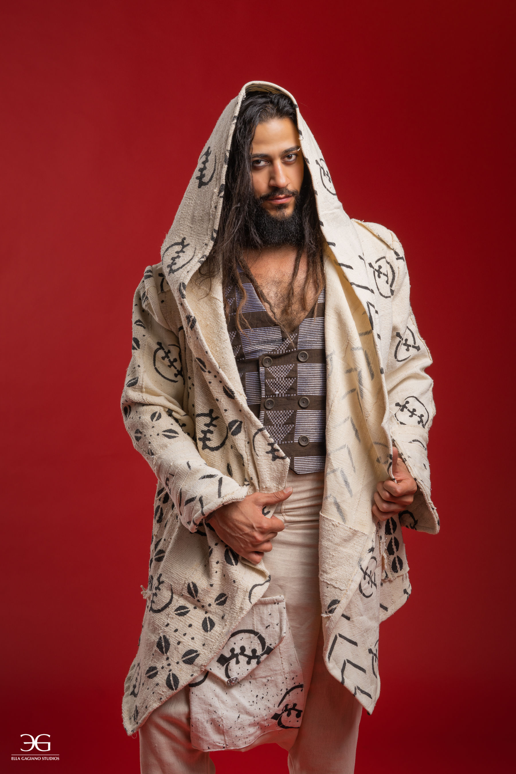 White Full Mud Cloak