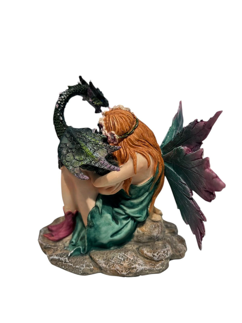 Miniatura: Fada com Dragão 12cm