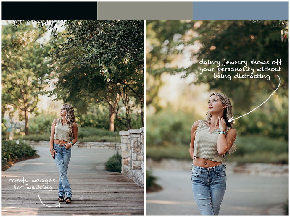 what to wear senior photos, senior photo outfit guide, senior photo outfit inspiration, Dallas senior