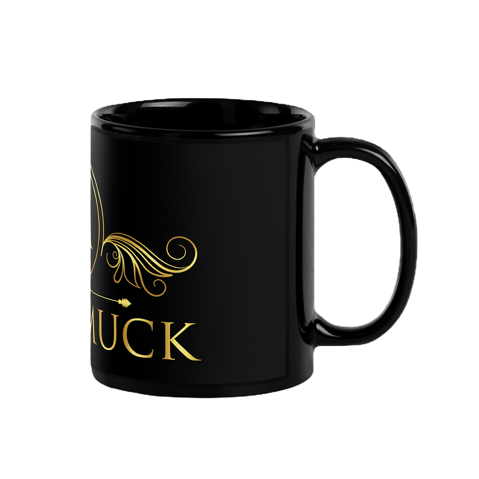 Thumbnail: Lord Muck Black Glossy Mug