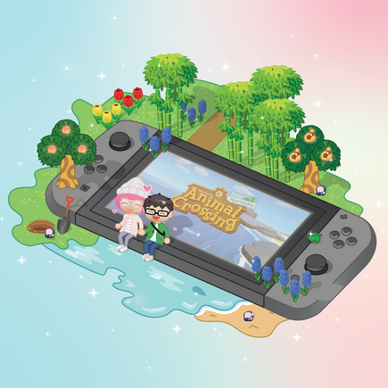 Custom Animal Crossing Switch Illustration