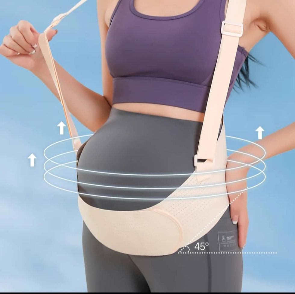Thumbnail: Ceinture de grossesse avec bretelles