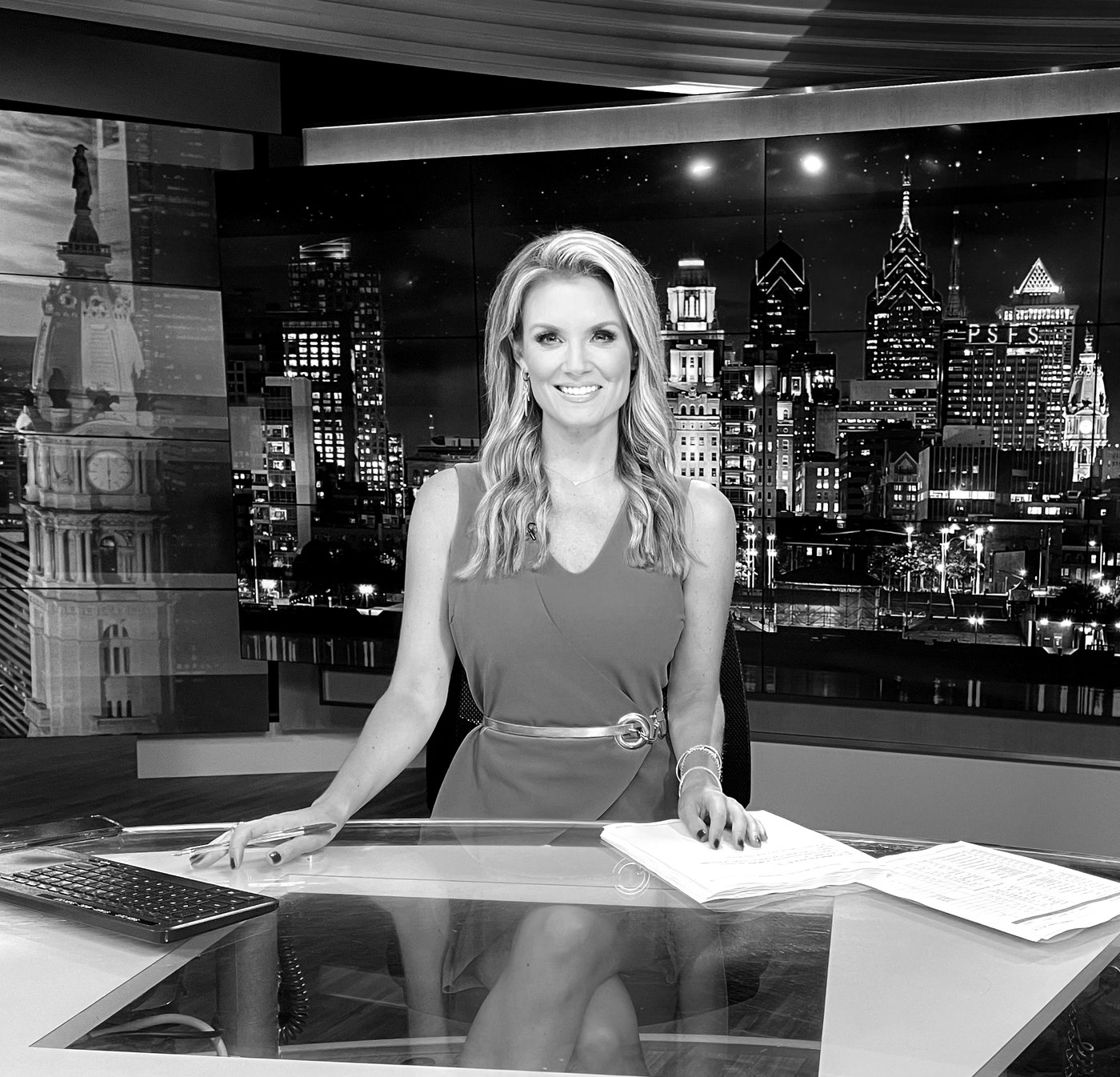Jillian at the anchor desk