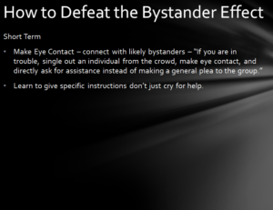 how to defeat bystander effect