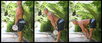 Stiff leg deadlift exercise for hamstrings