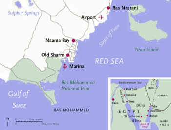 Sharm el-Sheikh is located on the Egyptian Red...